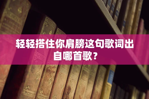 轻轻搭住你肩膀这句歌词出自哪首歌？