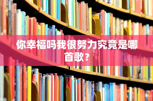 你幸福吗我很努力究竟是哪首歌？